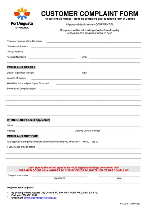 CONTACT DETAILS FOR COMPLAINTS OF OTHER .